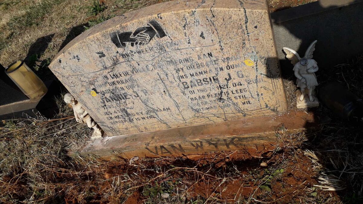 WYK Jannie J.R., van 1930-  & Babsie J.G. 1937-2001