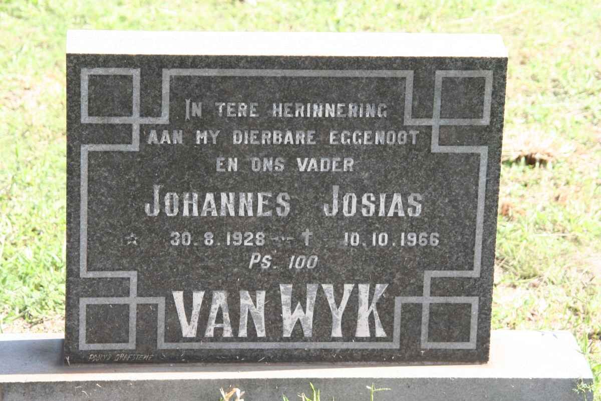 WYK Johannes Josias, van 1928-1966