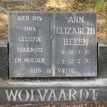 WOLVAARDT Ann Elizabeth Helen 1937-1976