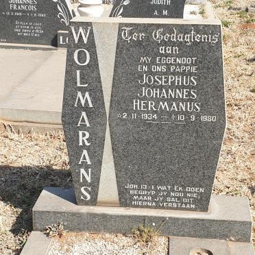 WOLMARANS Josephus Johannes Hermanus 1934-1980