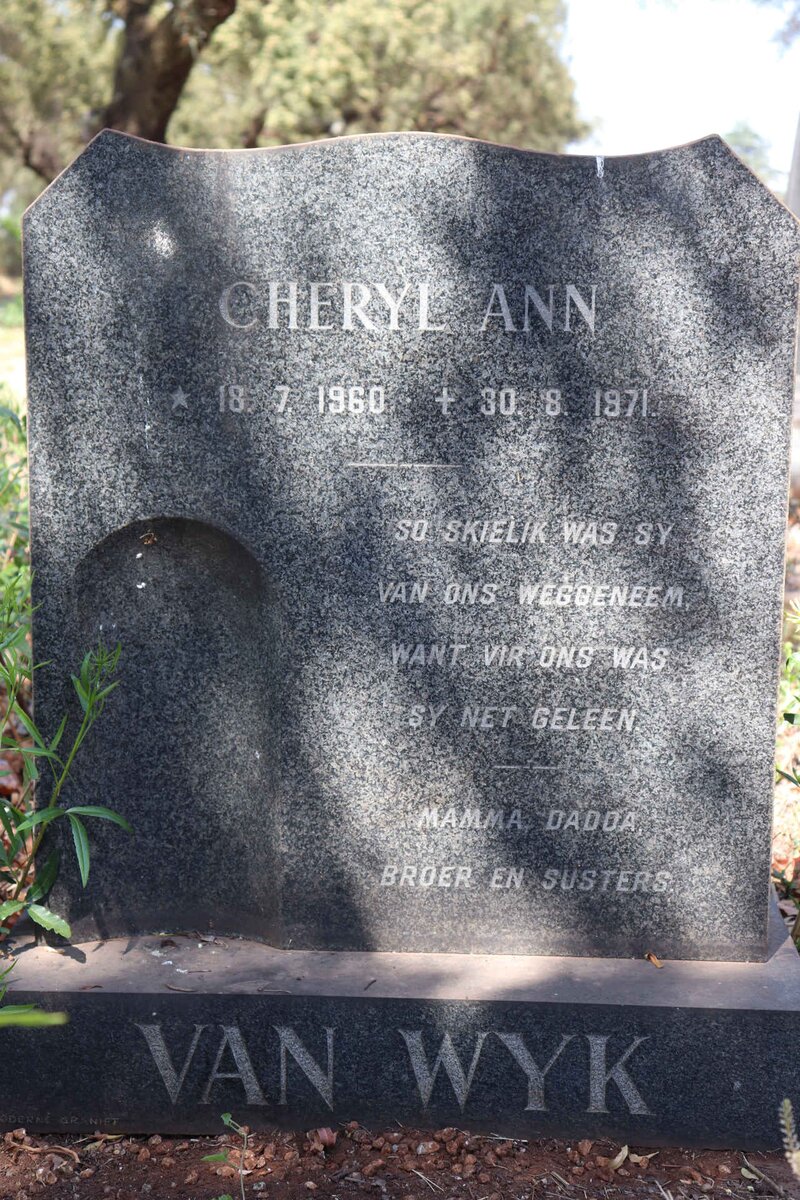 WYK Cheryl Ann, van 1960-1971