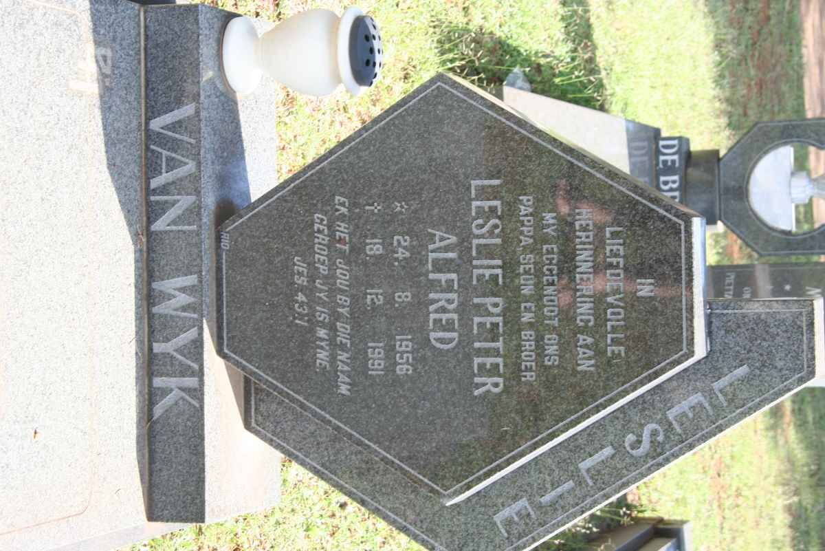 WYK Leslie Peter Alfred, van 1956-1991