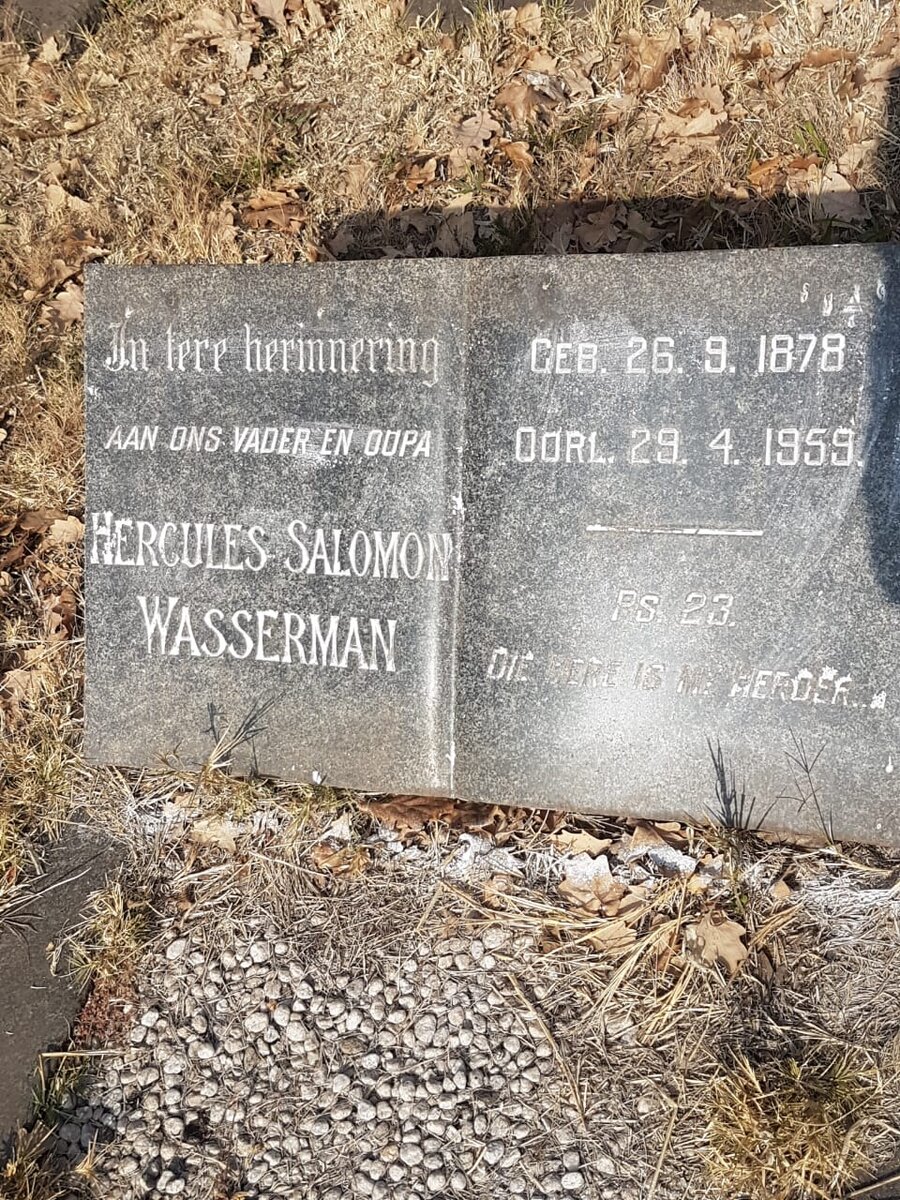 WASSERMAN Hercules Salomon 1878-1959