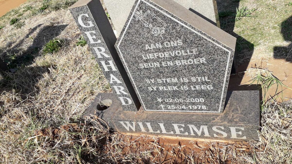 WILLEMSE Gerhard 1978-2000