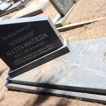 WESTHUIZEN Aletta Matilda, van der 1934-2012