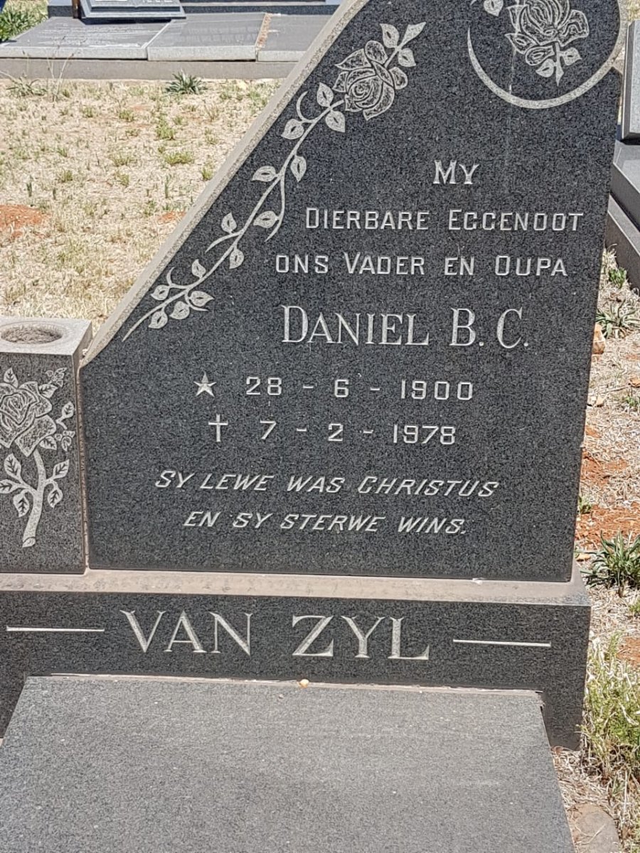 ZYL Daniel B.C., van 1900-1978
