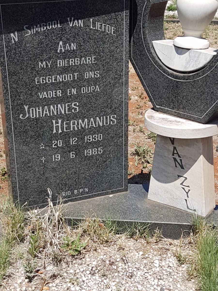 ZYL Johannes Hermanus, van 1930-1985