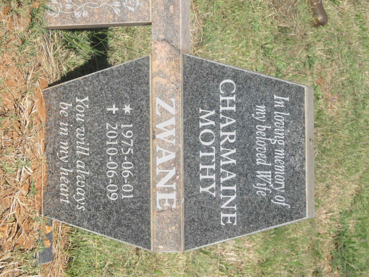 ZWANE Charmaine Mothy 1975-2010