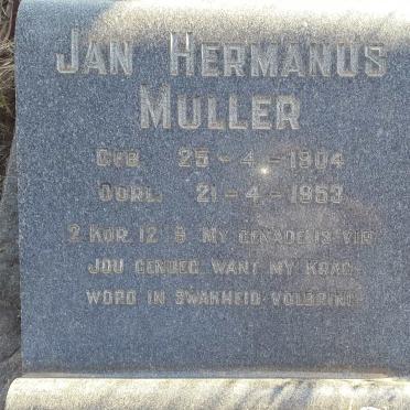 MULLER Jan Hermanus 1904-1953