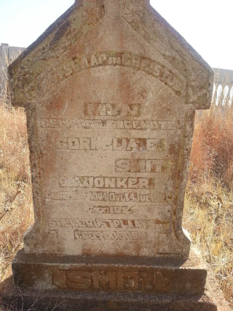 SMIT Cornelia E. nee JONKER 1904-192?