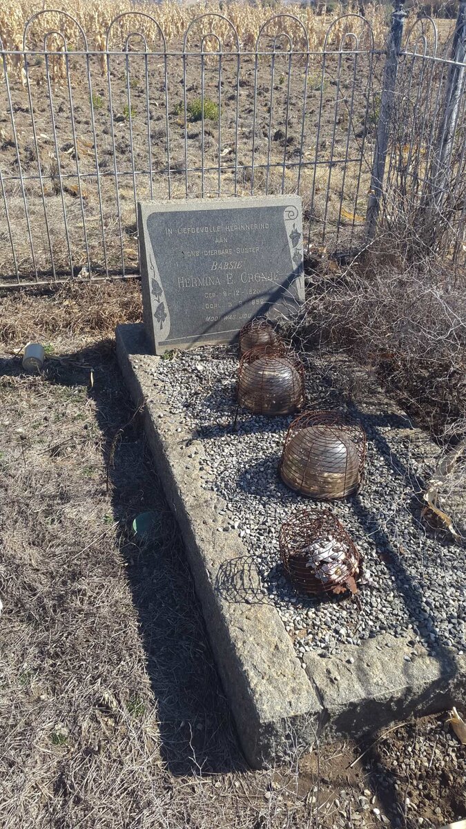 CRONJÉ Hermina E. 192?-1959