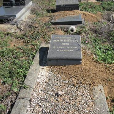 BRITS Barend Christiaan 1904-1961