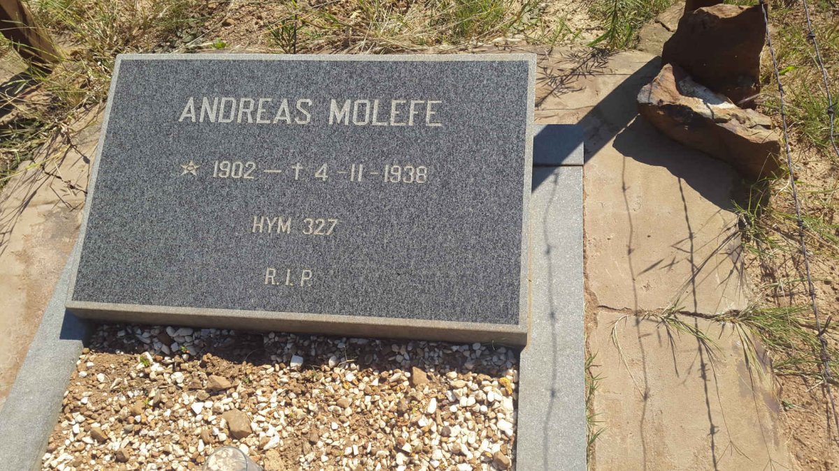 MOLEFE Andreas 1902-1938