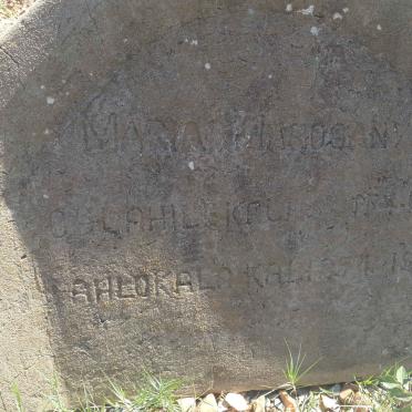 MAROOANYE Maria 1901-1939