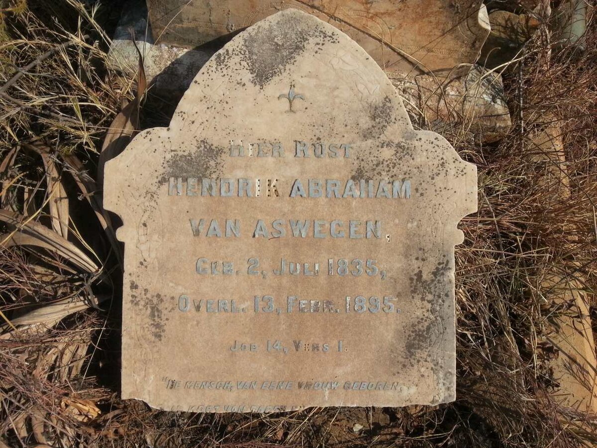 ASWEGEN Hendrik Abraham, van 1835-1895