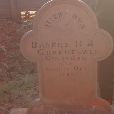 GROENEWALD Barend  H.J. 1845-1928