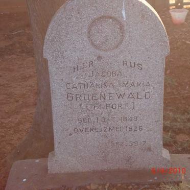 GROENEWALD Jacoba Catharina Maria nee DELPORT 1848-1926