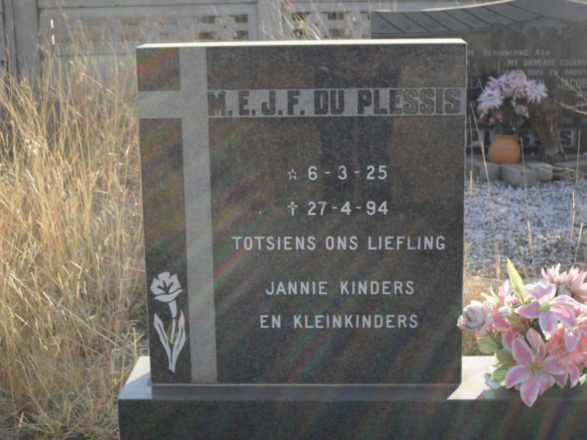 PLESSIS M.E.J.F., du 1925-1994