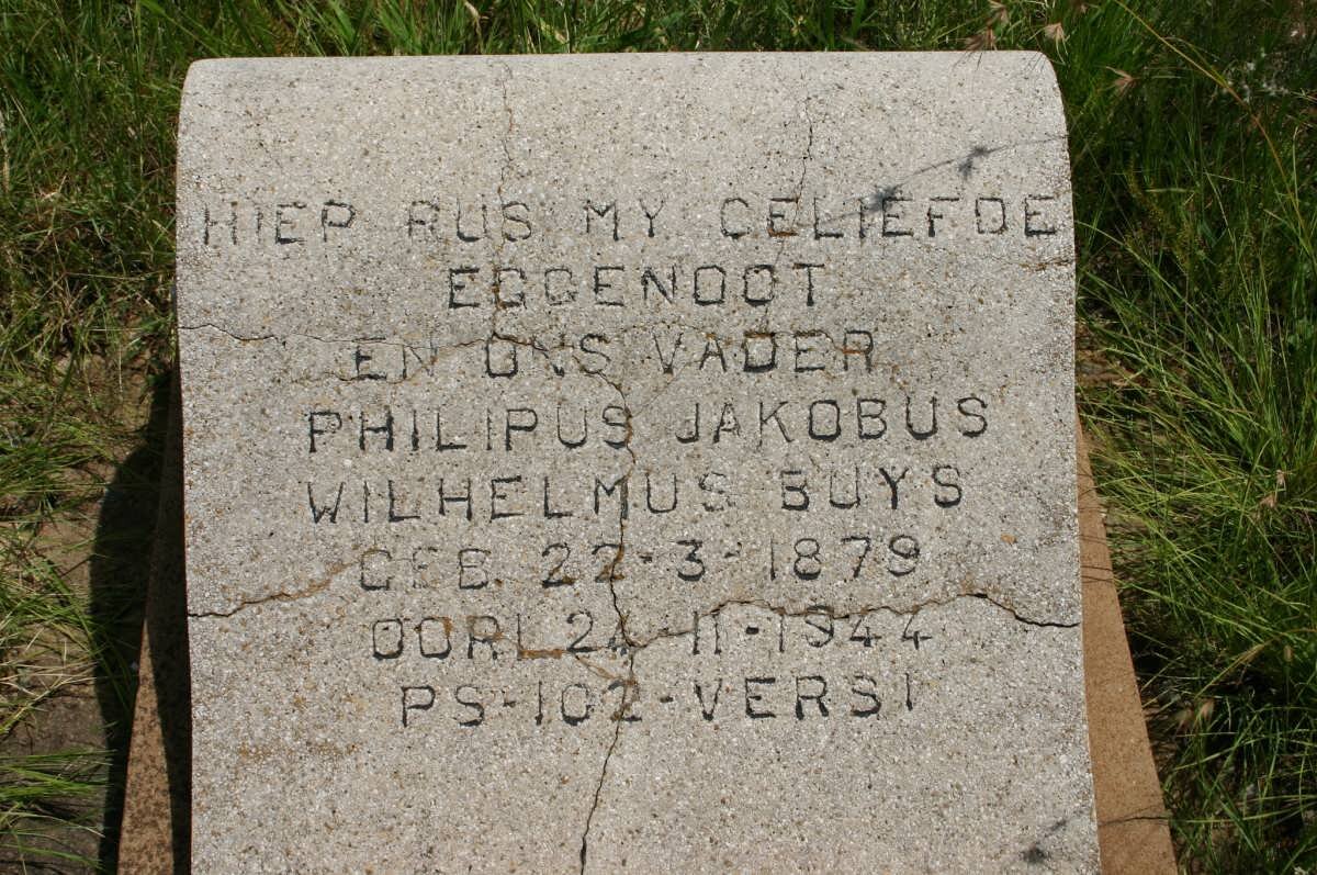 BUYS Philipus Jakobus Wilhelmus 1879-1944