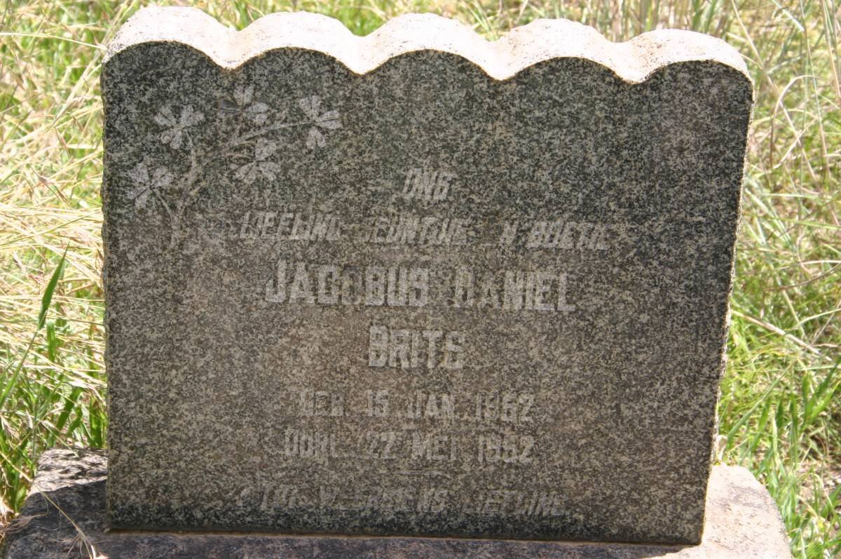BRITS Jacobus Daniel 1952-1952