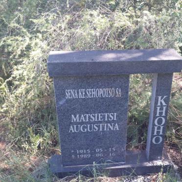 KHOHO Matsietsi Augustina 1915-1989