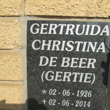 BEER Gertruida Christina, de 1926-2014