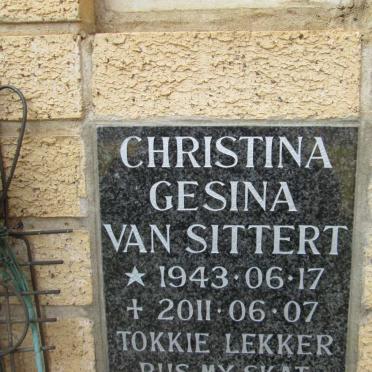 SITTERT Christina Gesina, van 1943-2011