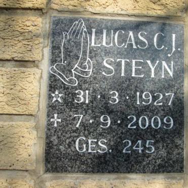 STEYN Lucas C.J. 1927-2009