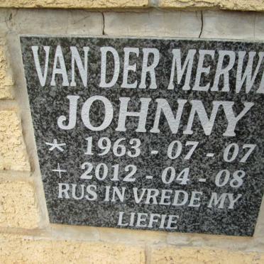 MERWE Johnny, van der 1963-2012