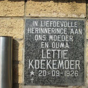 KOEKEMOER Lettie 1926-