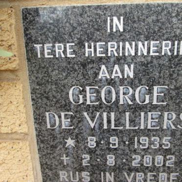 VILLIERS George, de 1935-2002