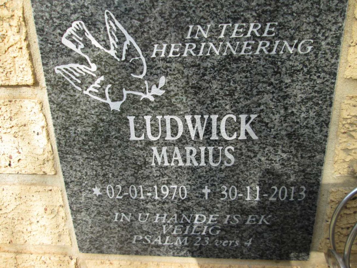 LUDWICK Marius 1970-2013