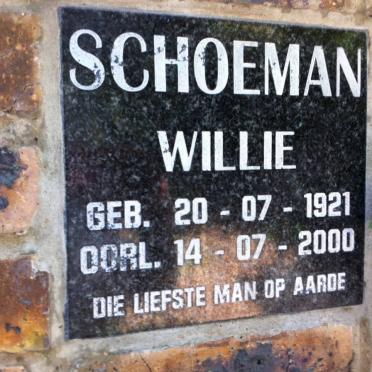 SCHOEMAN Willie 1921-2000