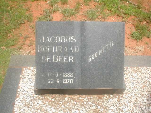 BEER Jacobus Koenraad, de 1888-1970