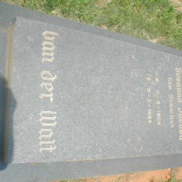 WALT Susanna Jacoba, van der nee STRACHAN 1908-1964