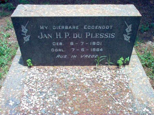 PLESSIS Jan H.P., du  1901-1964