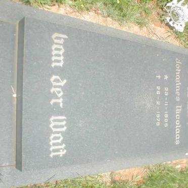 WALT Johannes Nicolaas, van der 1905-1979