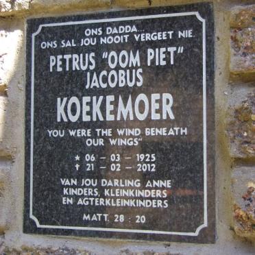 KOEKEMOER Petrus Jacobus "Oom Piet" 1925-2012