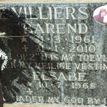 VILLIERS Barend, de 1961-2010 &amp; Elsabé 1968-