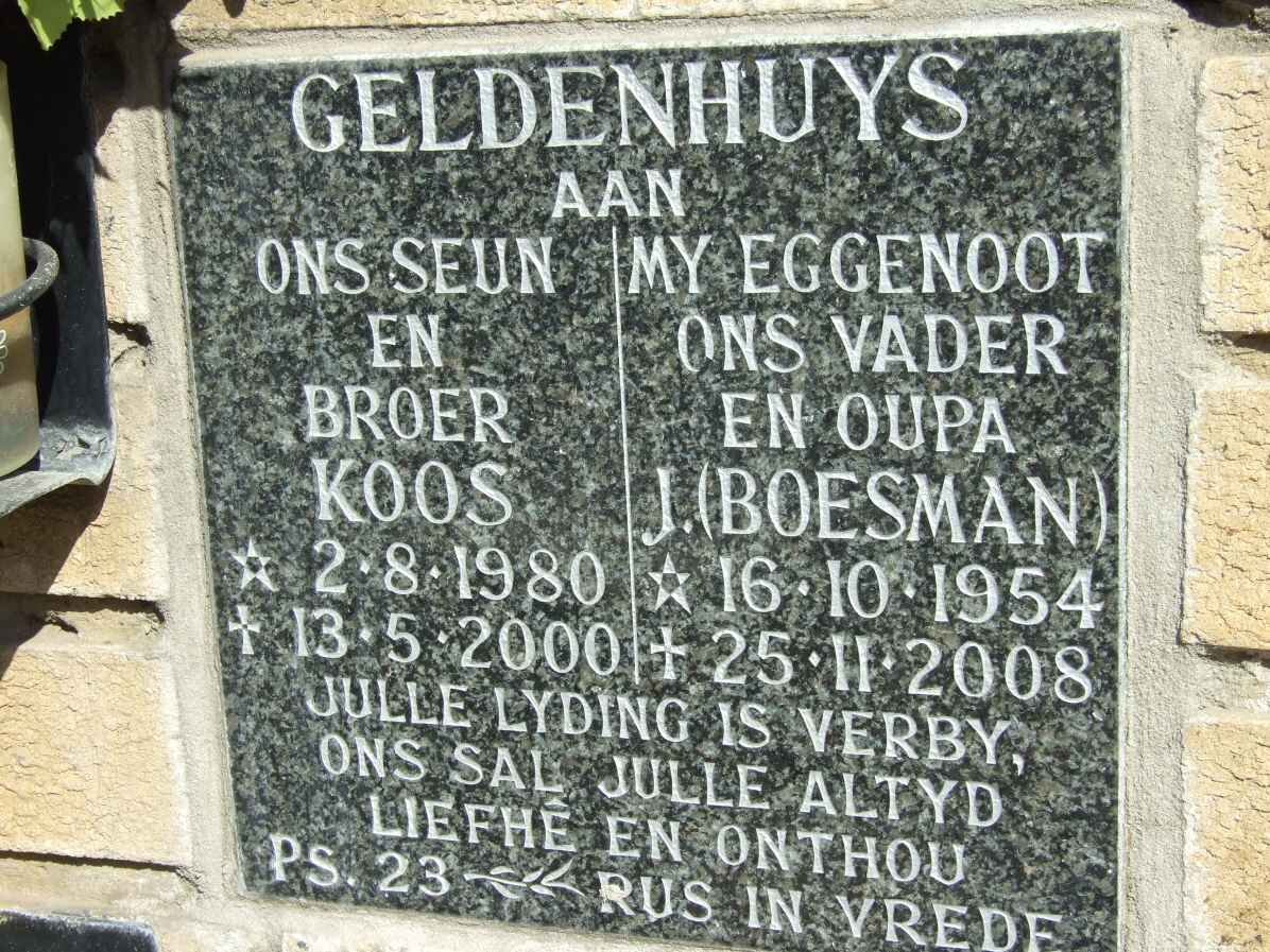 GELDENHUYS J. 1954-2008 :: GELDENHUYS Koos 1980-2000
