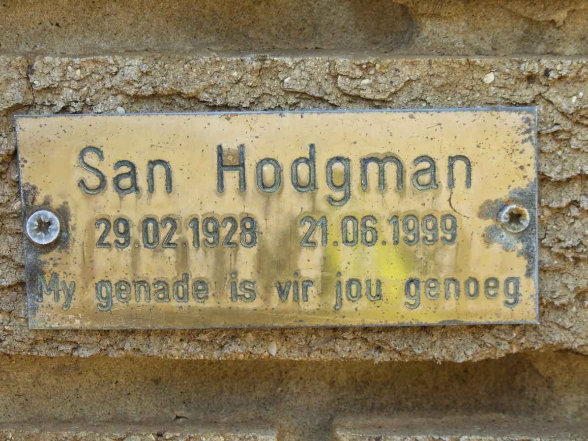 HODGMAN San 1928-1999