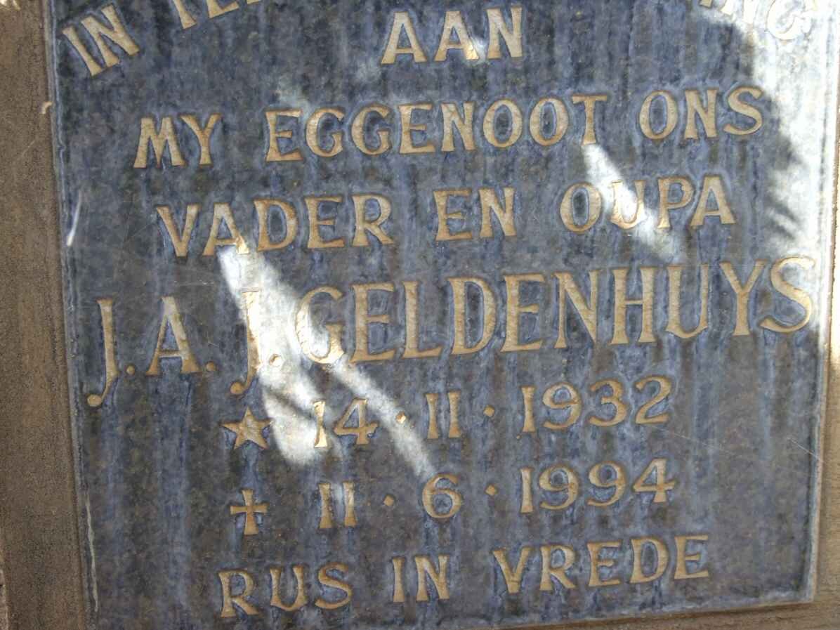 GELDENHUYS J.A.J. 1932-1994