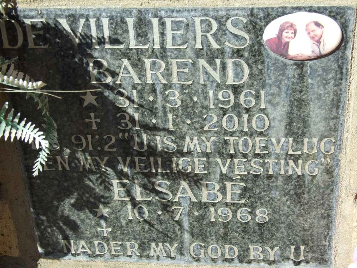 VILLIERS Barend, de 1961-2010 &amp; Elsabé 1968-
