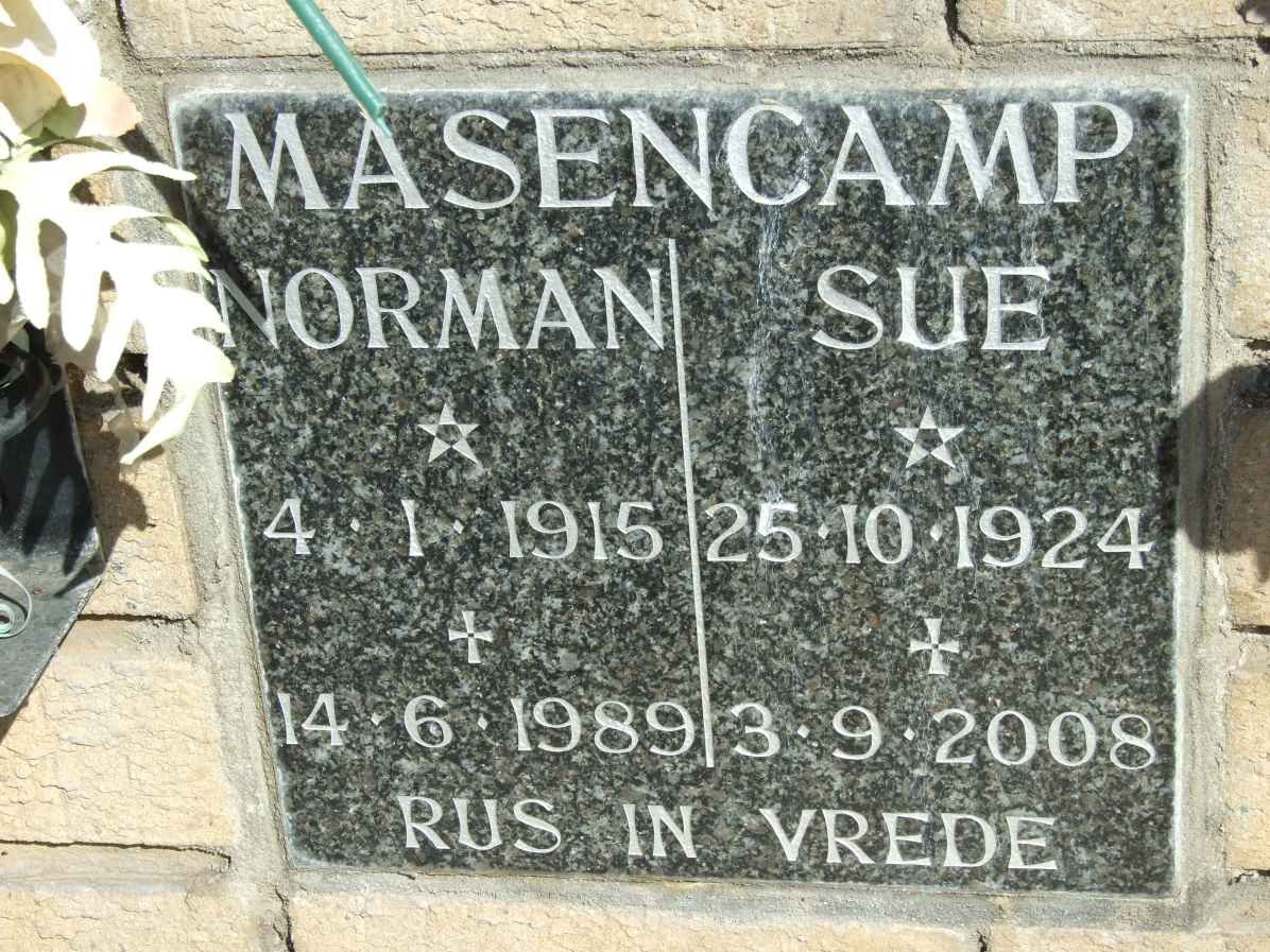 MASENCAMP Norman 1915-1989 &amp; Sue 1924-2008