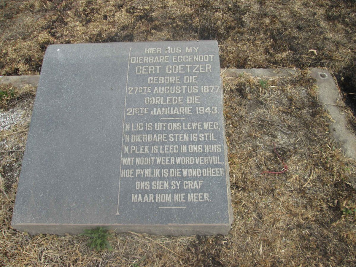 COETZER Gert 1877-1943