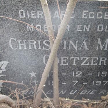 COETZER Christina Maria 1917-1972