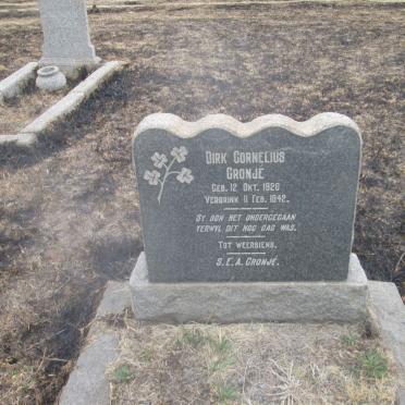 CRONJÉ Dirk Cornelius 1920-1942