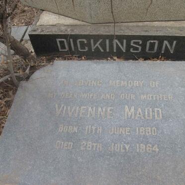 DICKENSON Vivienne Maud 1890-1964