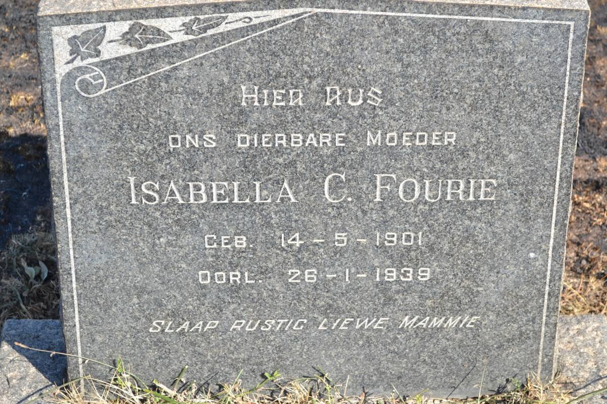 FOURIE Isabella C. 1901-1939