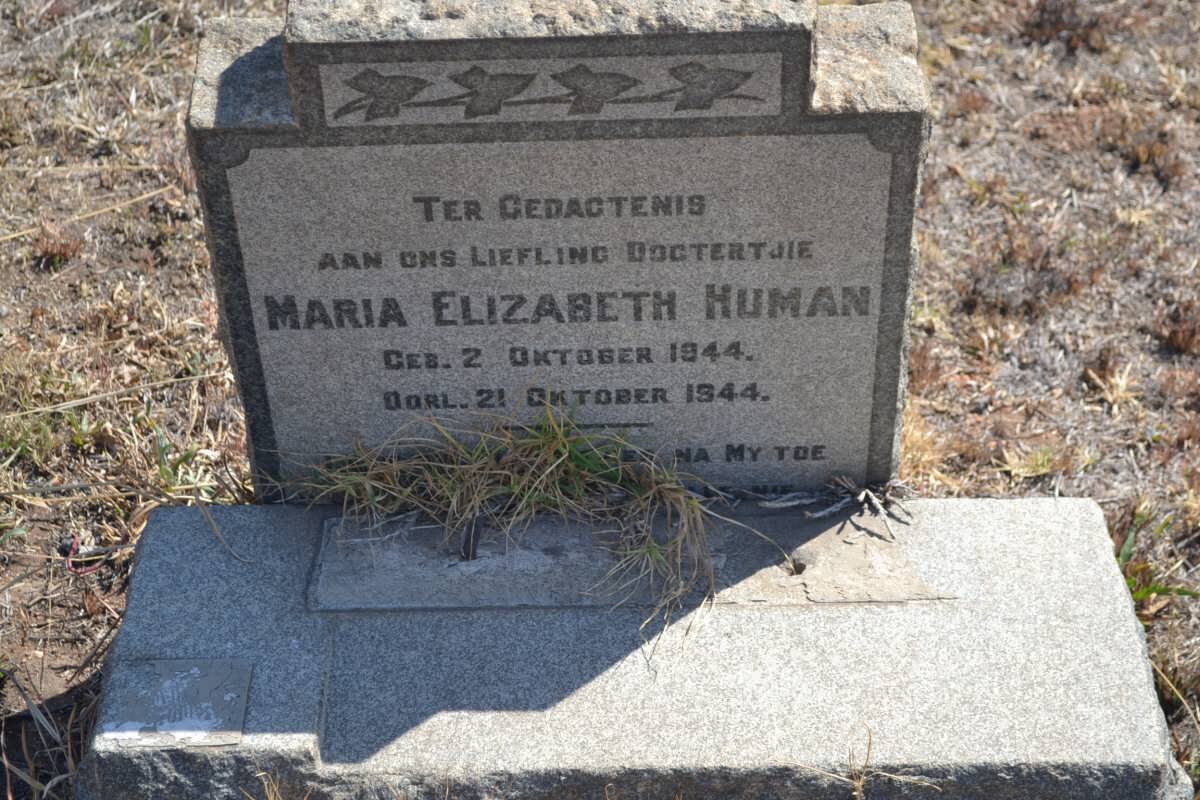 HUMAN Maria Elizabeth 1944-1944